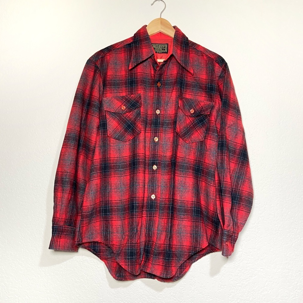 70s Vintage Bellmont Plaid Wool Flannel ✨ Final Price ✨